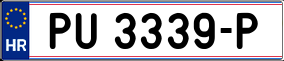 Trailer License Plate